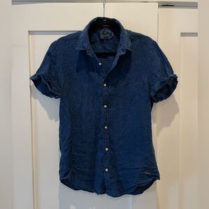 Scotch & Soda men’s short-sleeve linen button down, size M